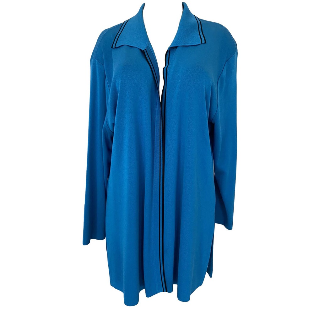 Misook Blue Women's Cardigan